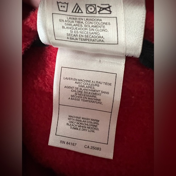 Disney Red Hoodie Sweater, adult small, Mickey Mouse, EUC, Epcot, classic - Picture 4 of 7